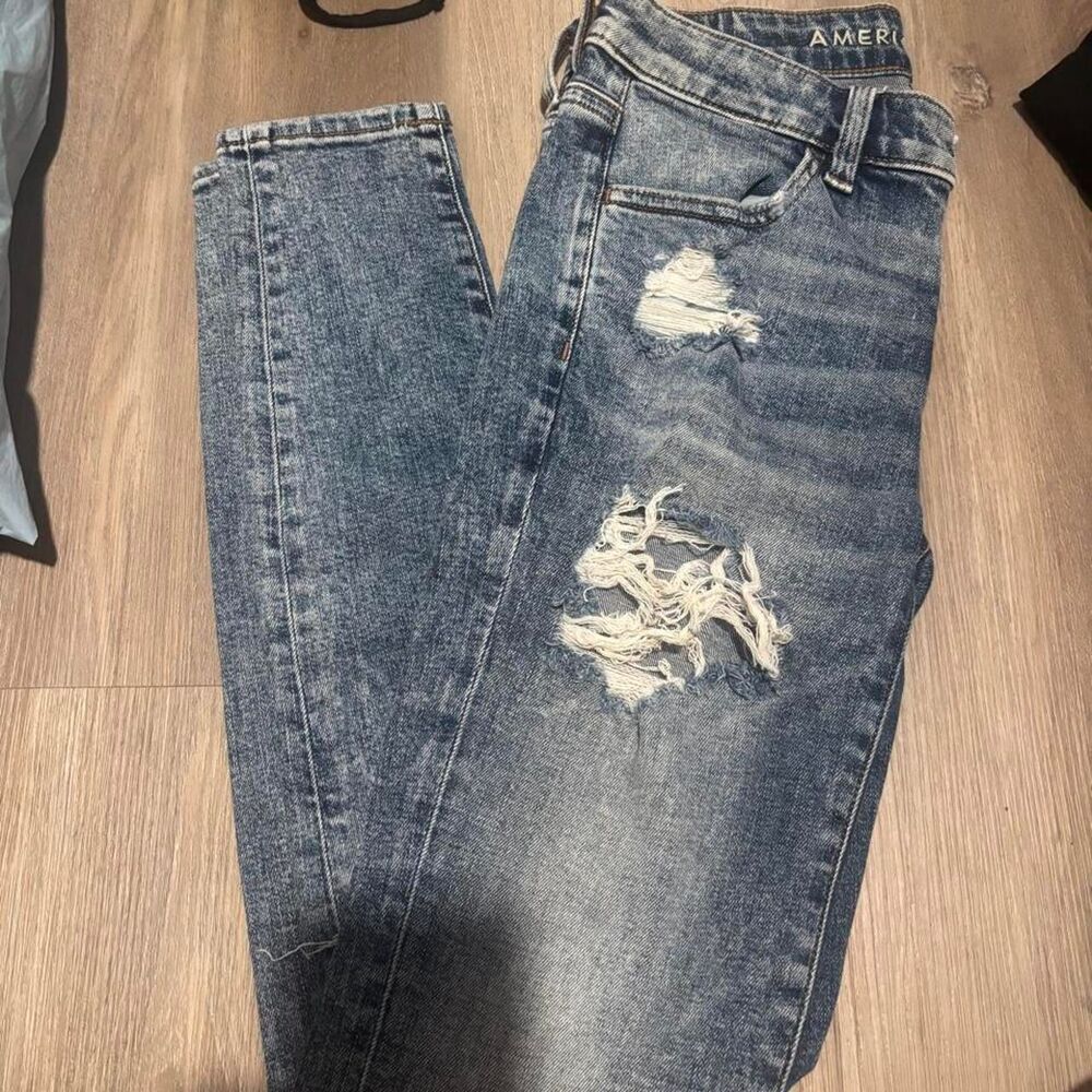 American-eagle Women's Blue and Navy Jeans